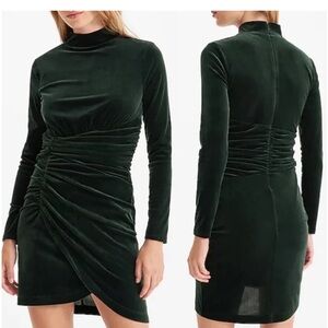 New Express Chic Black Velvet Dress